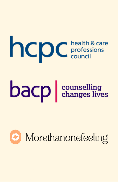 Registered with the Health and Care Professions Council (HCPC) and the British Association for Counselling and Psychotherapy (BACP)